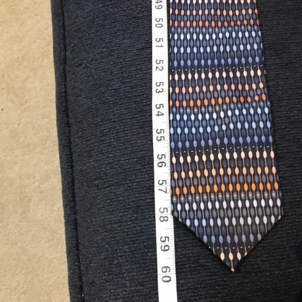 Covington 100% Silk Necktie in Geometric Design Multi Color- 60 Inches